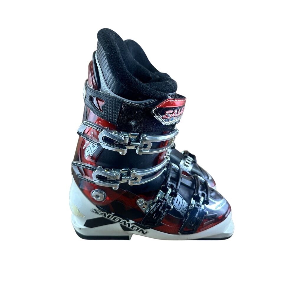 Salomon Mission RS7 ski boots black and red men's size 25 Men’s 7.5|Wo’s…